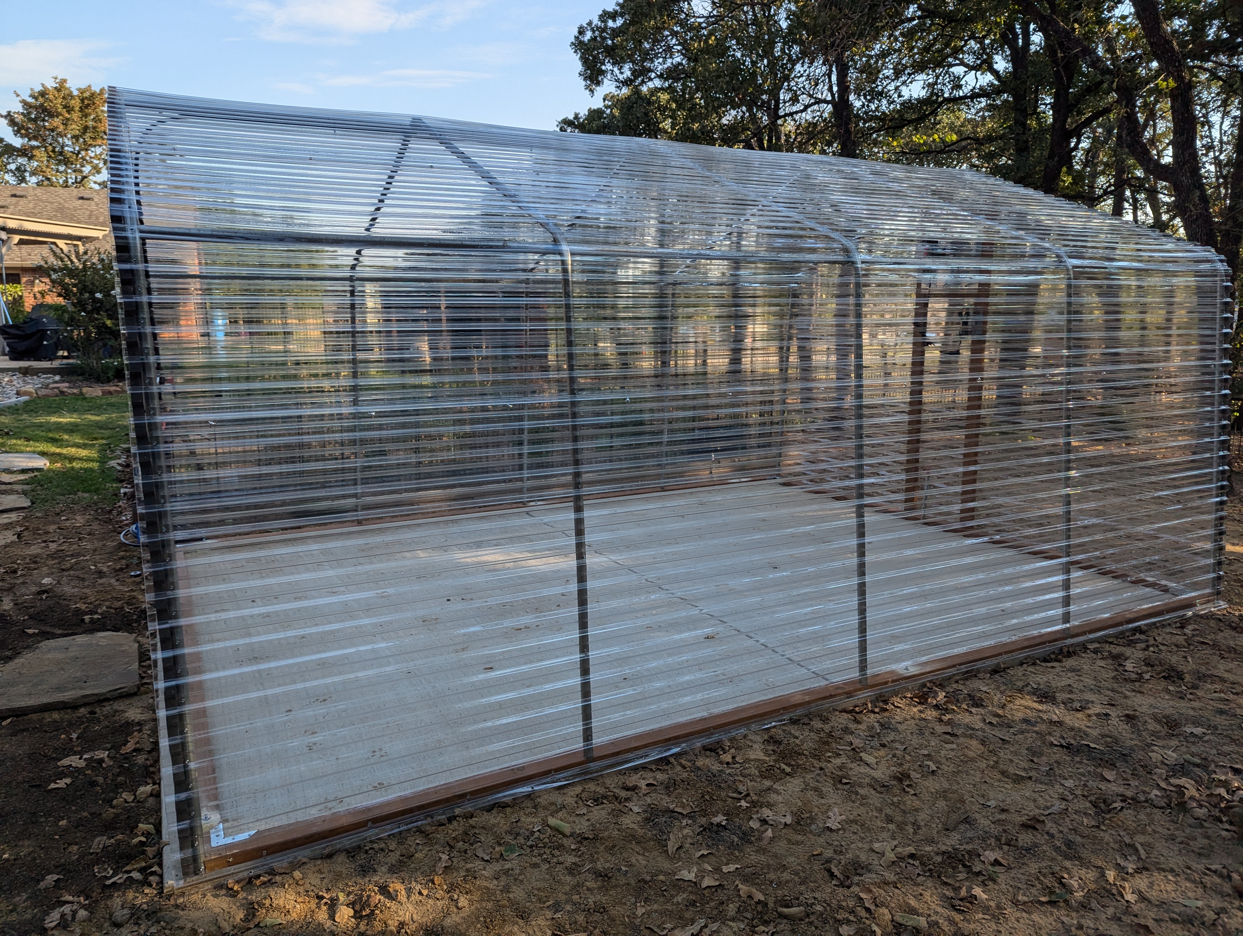 Etexgreenhouse | Concrete slab poured to the exact size of the greenhouse