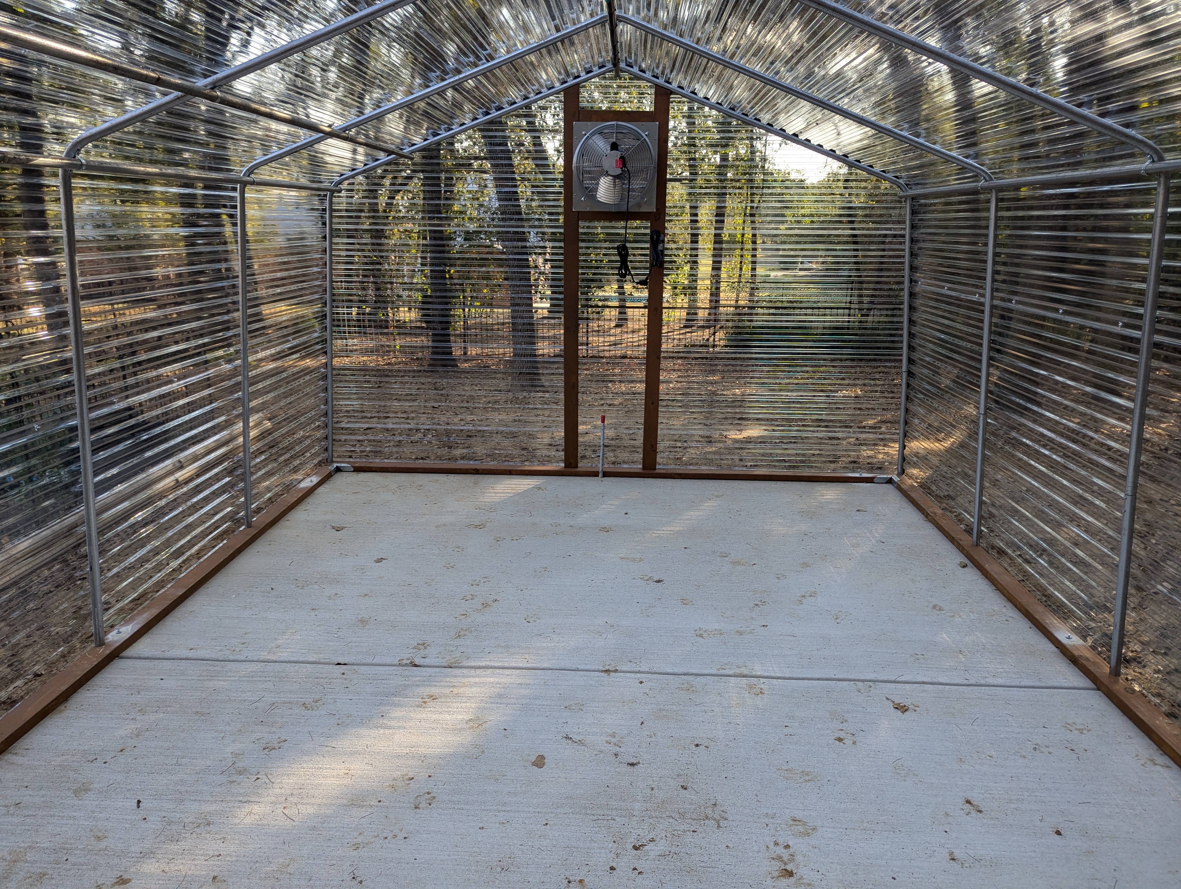 Etexgreenhouse | Greenhouse on new concrete slab – inside