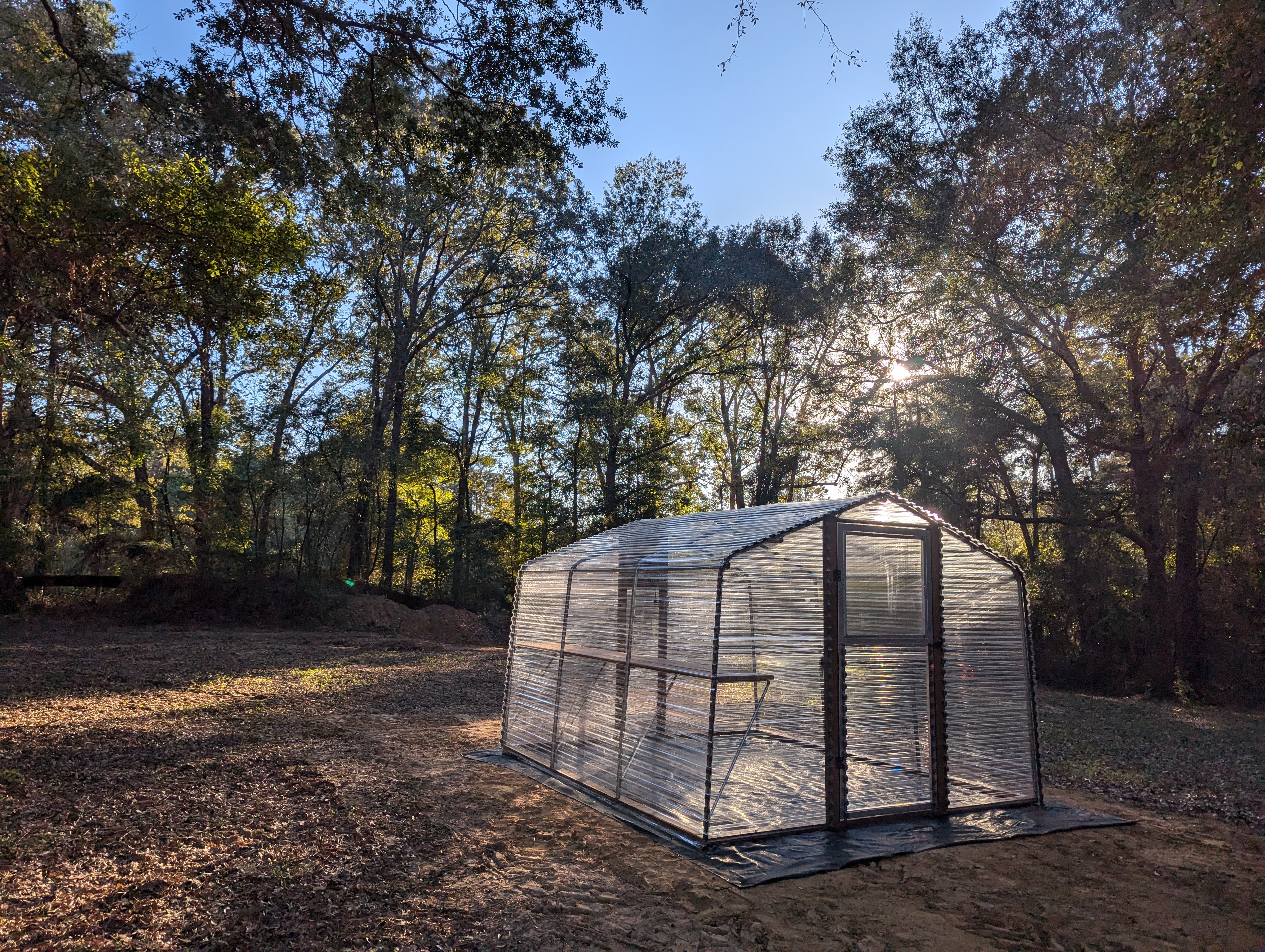 Etexgreenhouse | Greenhouse on dirt slab