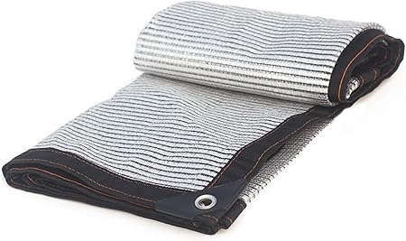 Top hacker Aluminet Shade Cloth 50%, Outdoor Sunblock Shade Cloth with Grommets